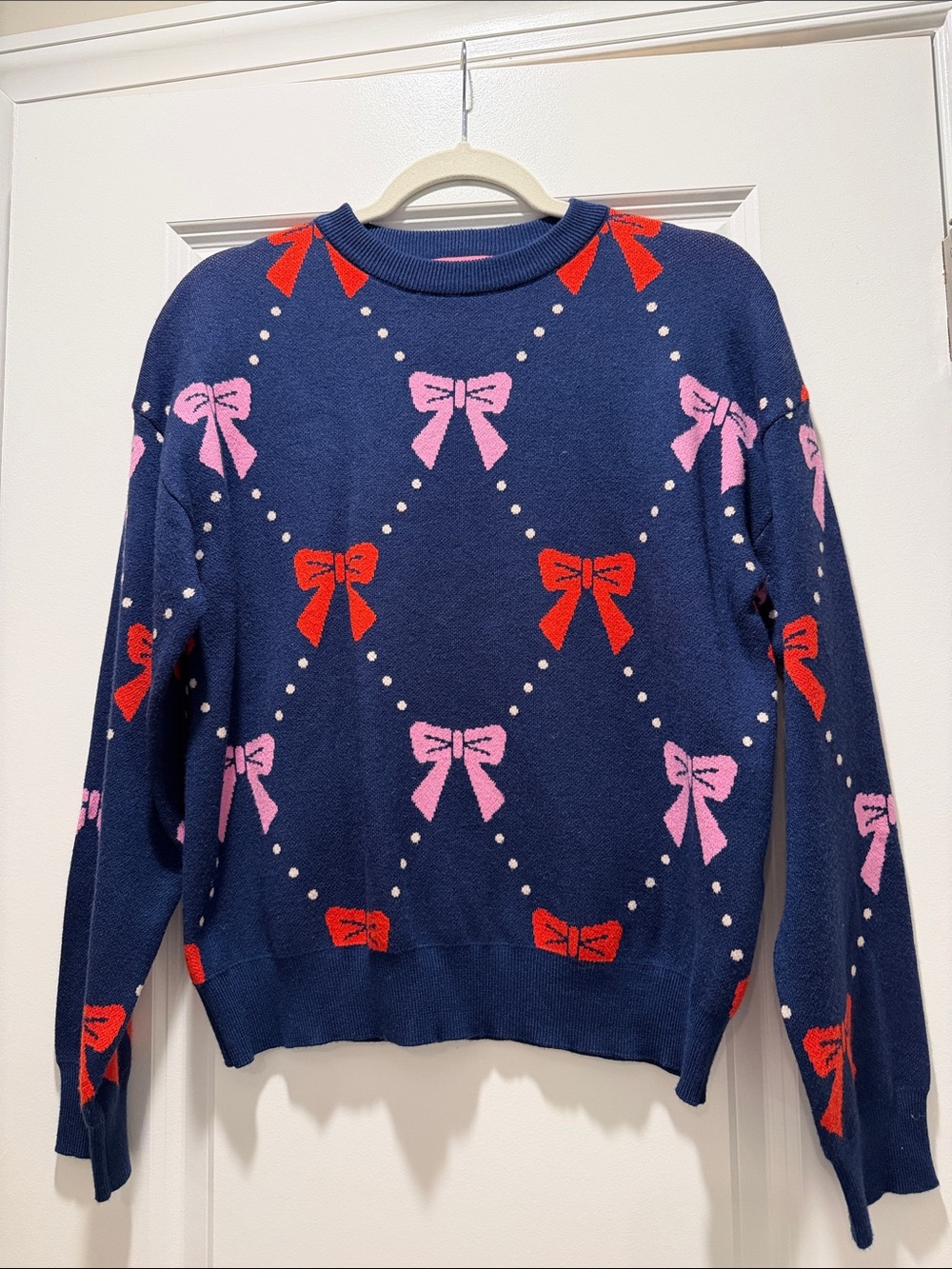 THML Bow Print Sweater